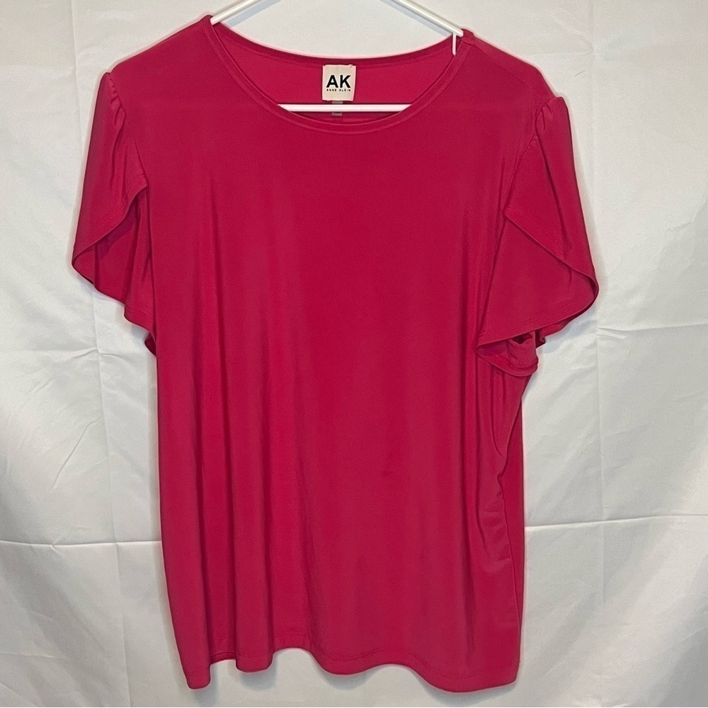 Anne Klein, Short Sleeve, Business Casual, Modest, Shirt, Size PXL